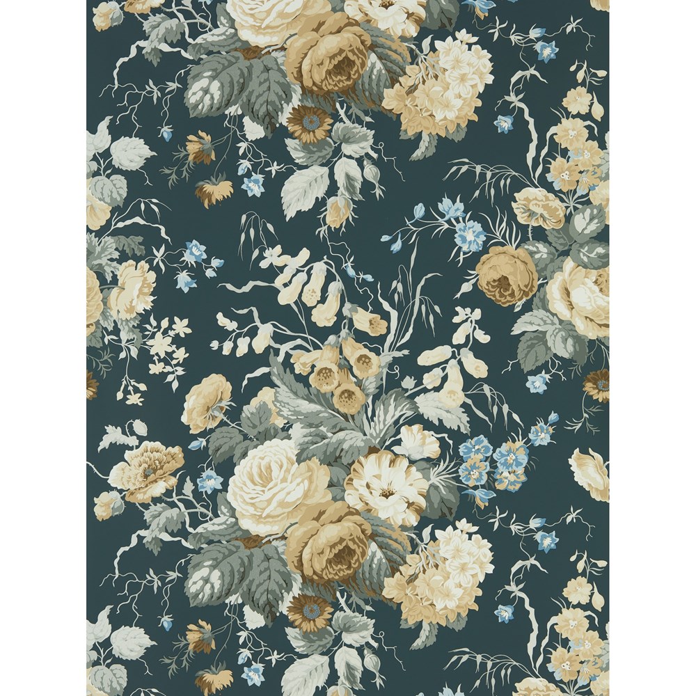 Stapleton Park Wallpaper 217048 by Sanderson in Ink Broncho